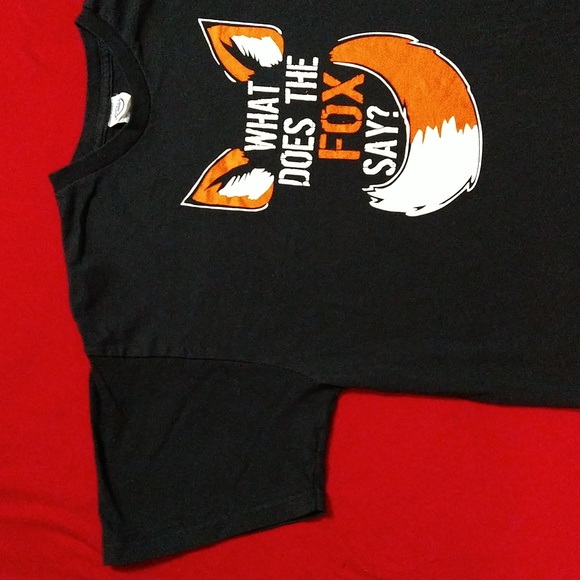 Delta Pro Weight " What Does The Fox Say " Graphic T-Shirts - Picture 3 of 7